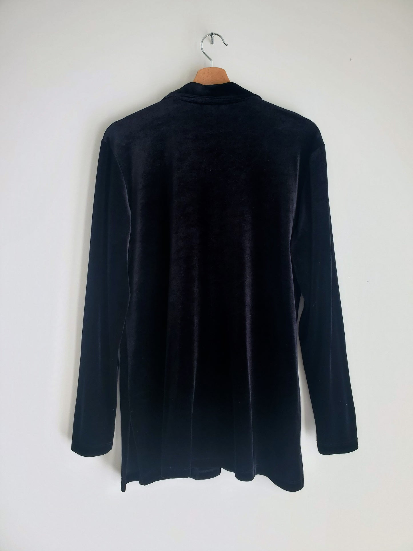 Impressions velvet long sleeve shirt (1990s)