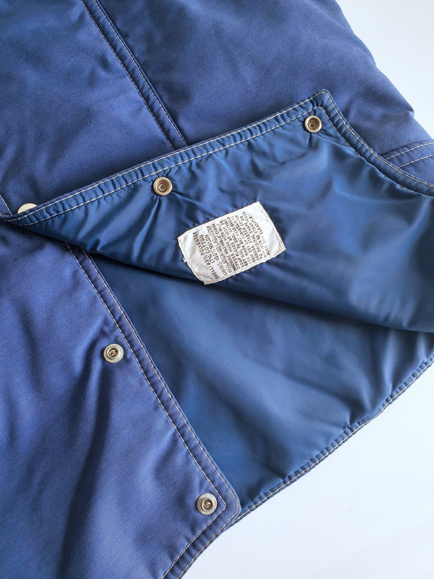 Saska Skiwear snap-front vest (1970s)