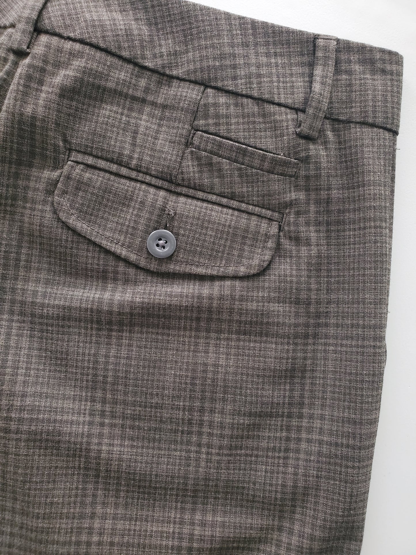 GAP low-rise plaid trousers (2009)
