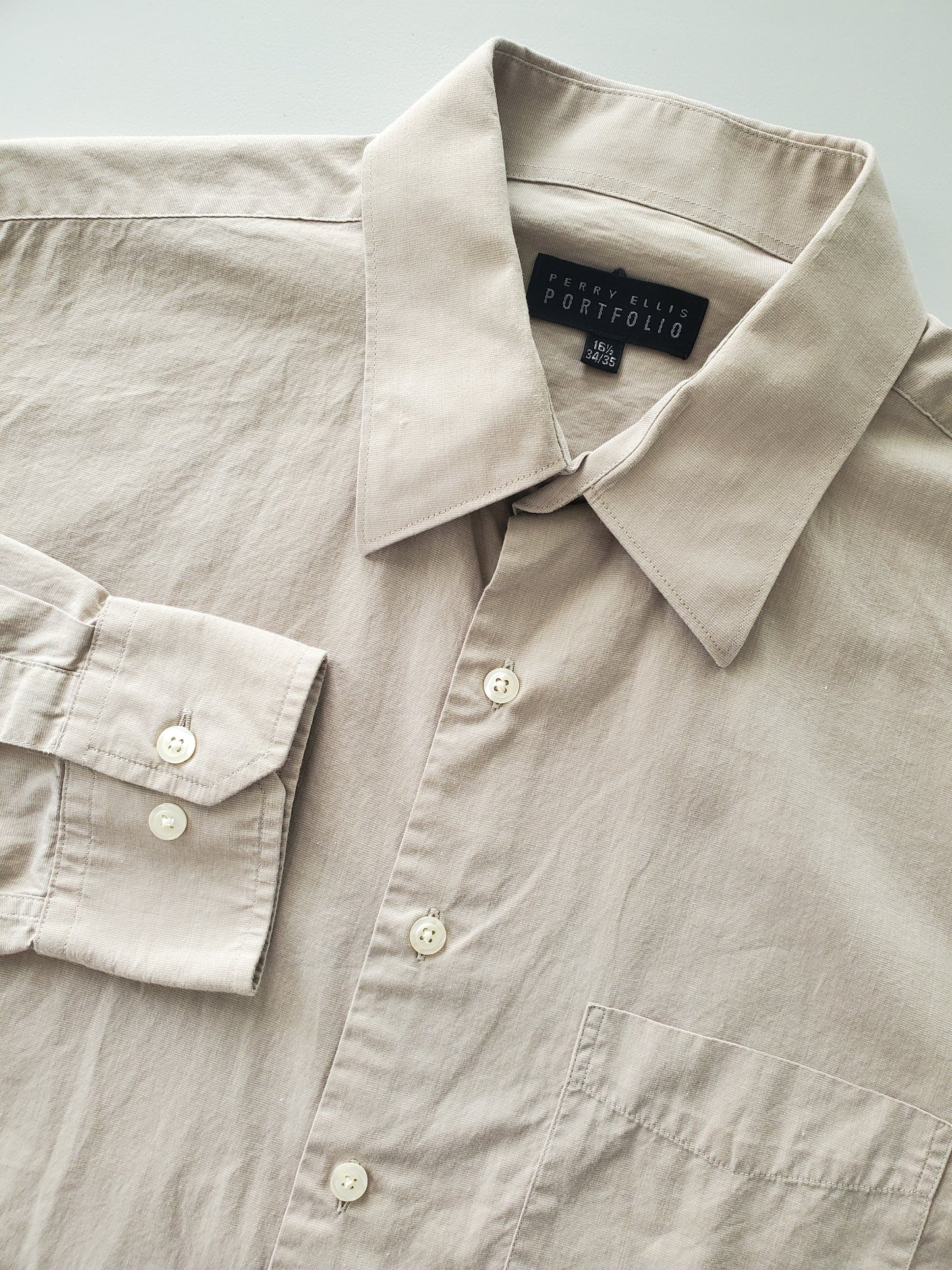 Perry Ellis Portfolio long sleeve shirt (late 1990s)