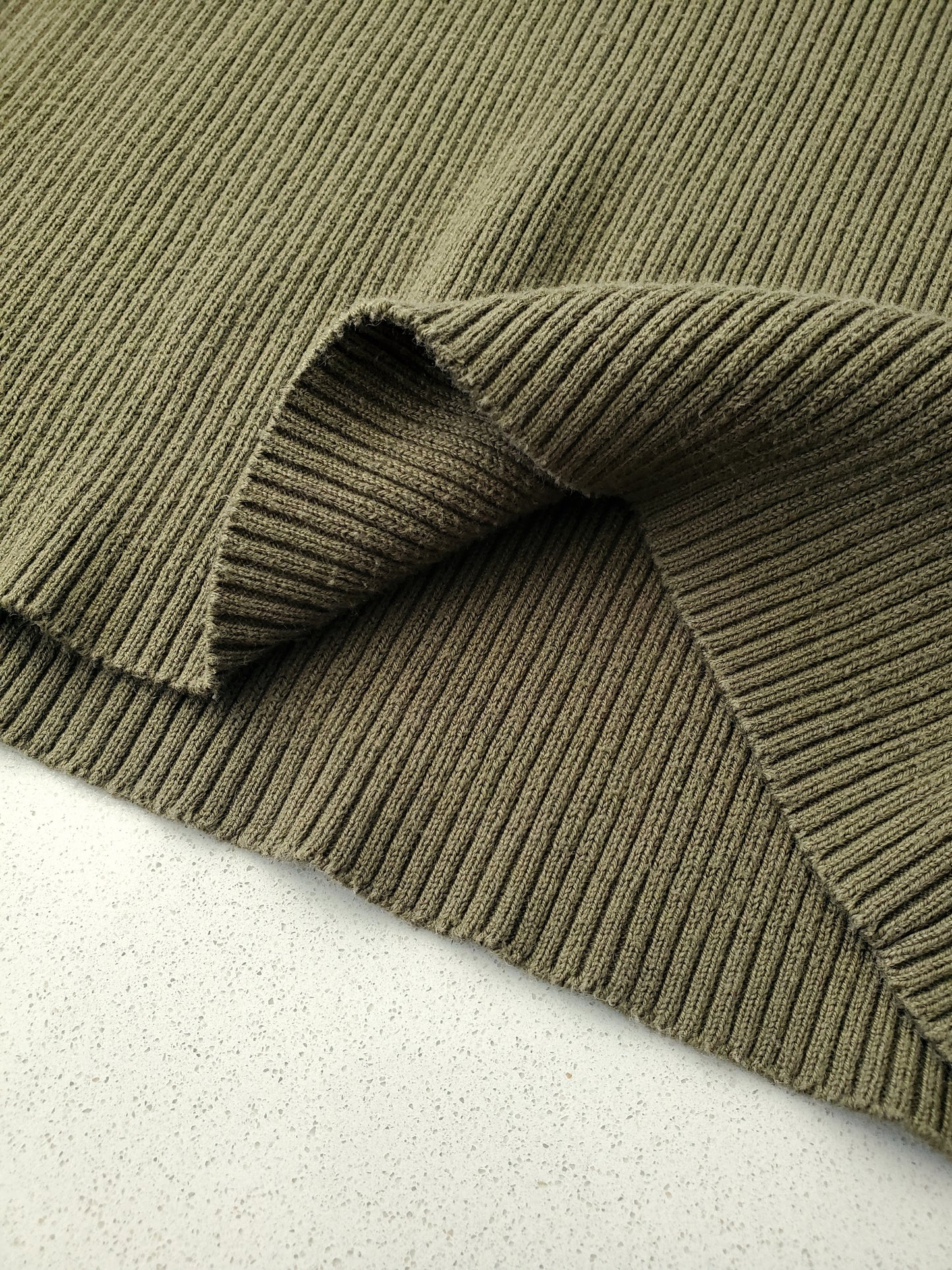 Yarnworks mockneck rib-knit tee (late 1990s)