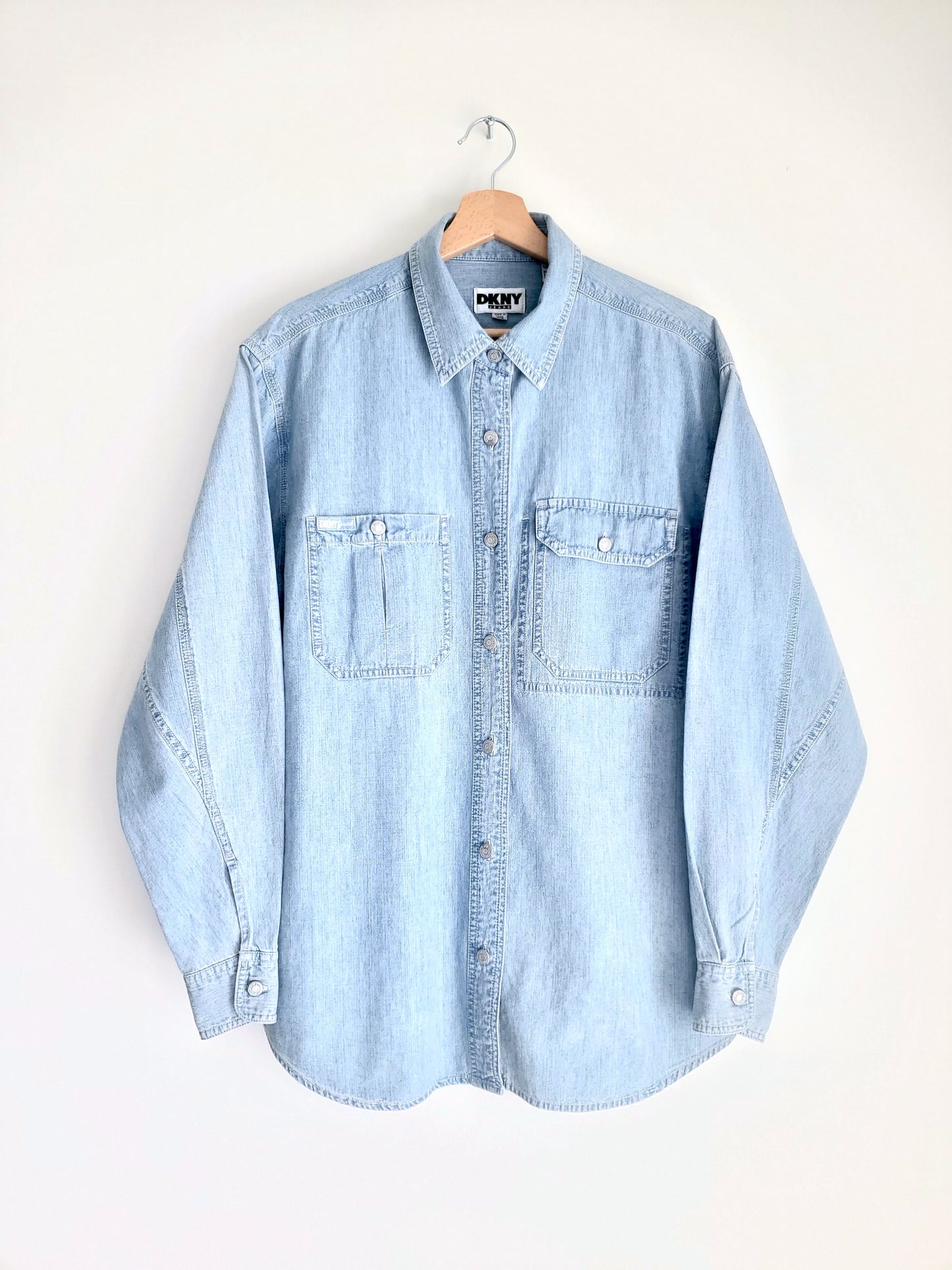DKNY JEANS double-pocket denim shirt (1990s)