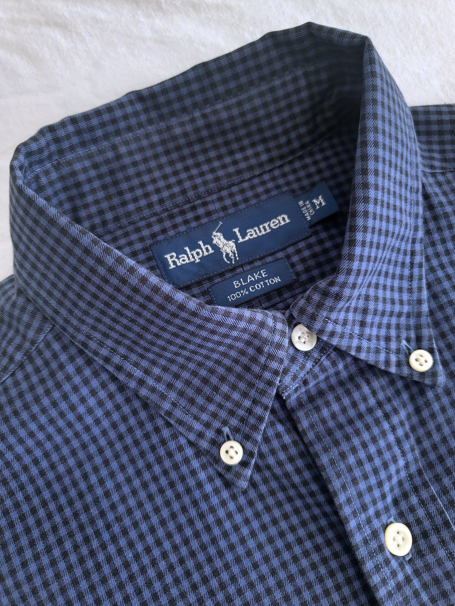 Ralph Lauren micro-check shirt (1990s)