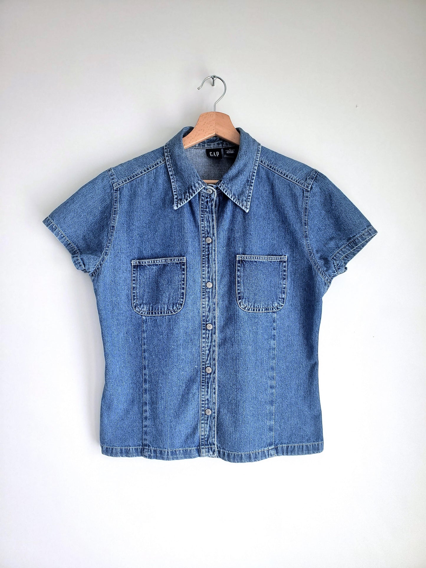 GAP short sleeve denim shirt (Y2K)