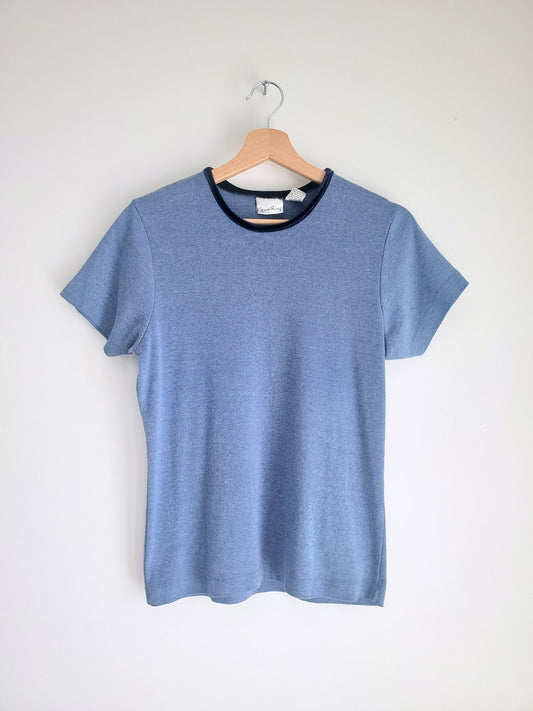 French Laundry contrast collar tee (1990s)