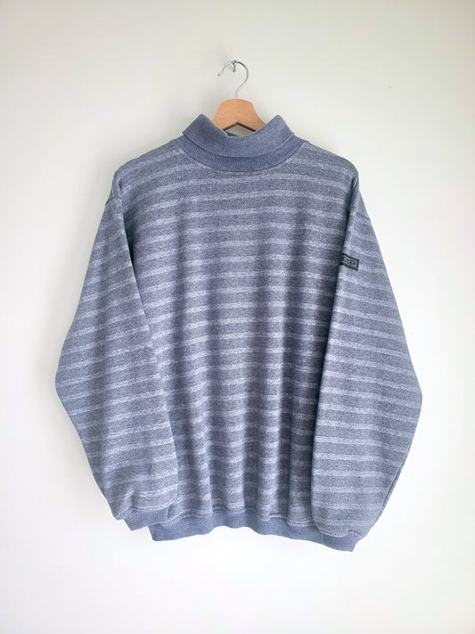 DINER striped turtleneck sweatshirt (1980s)