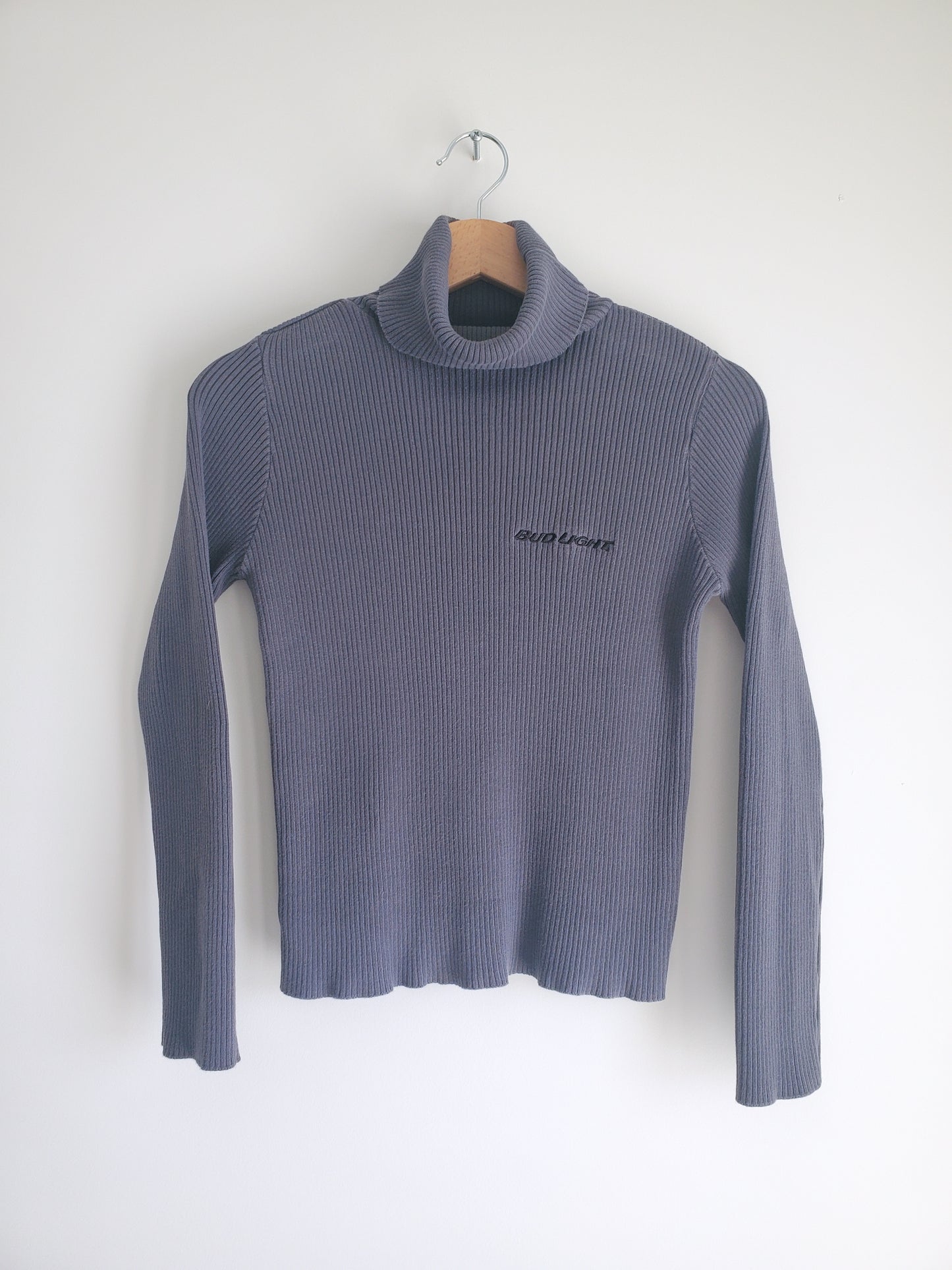 Bud Light custom rib-knit turtleneck (1990s)