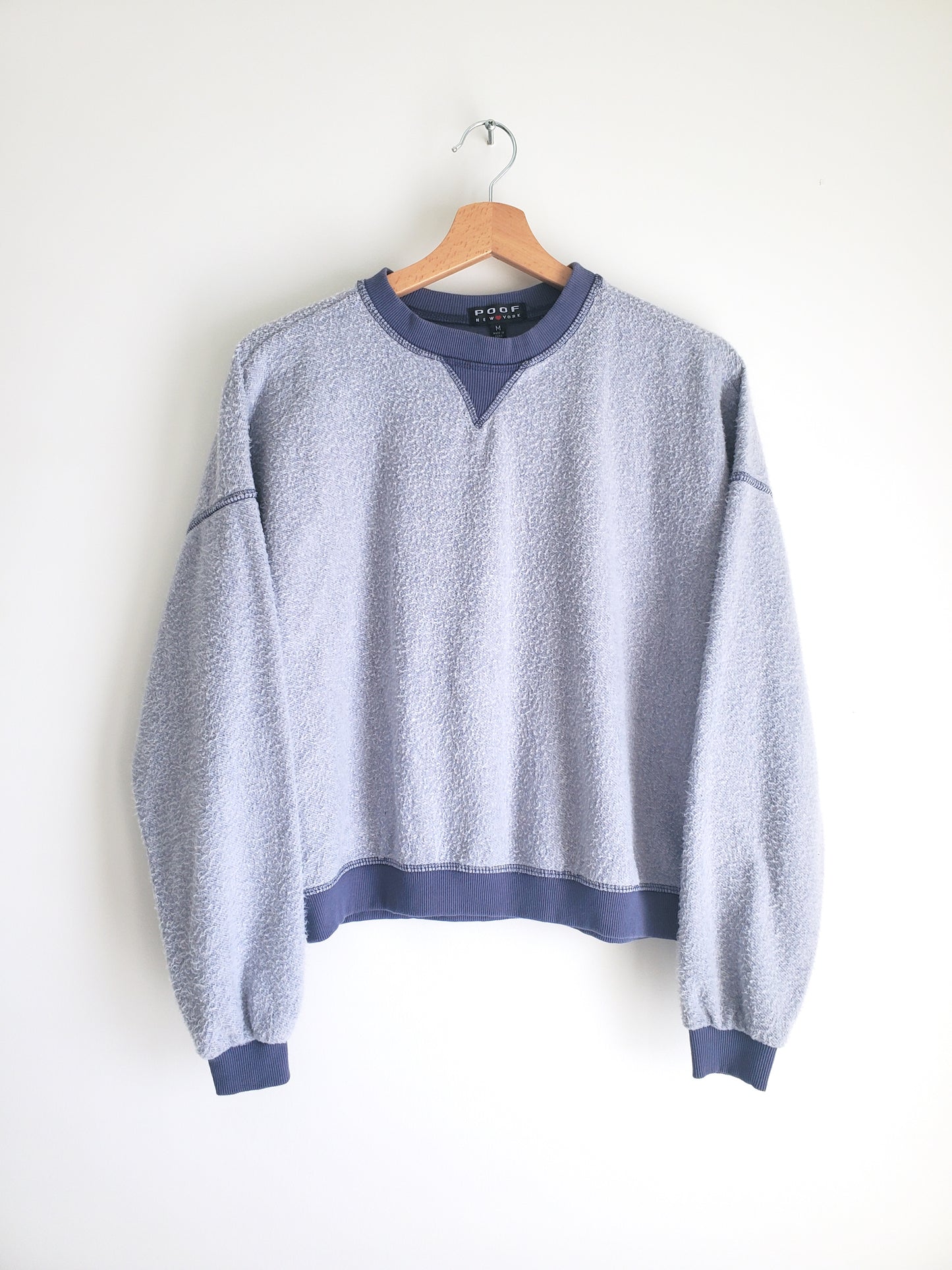 POOF New York reverse brushback sweatshirt