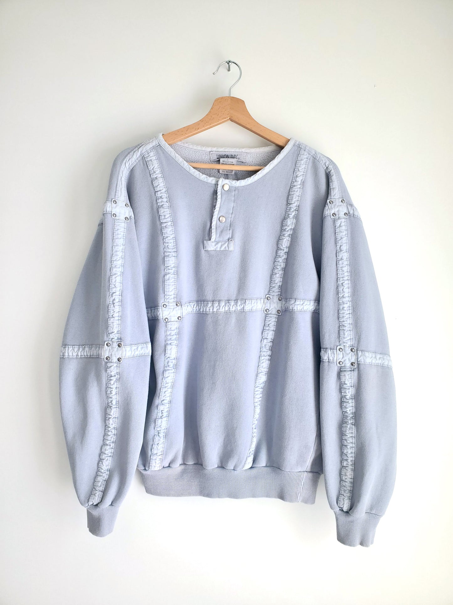 Unionbay mixed media pullover (1980s)