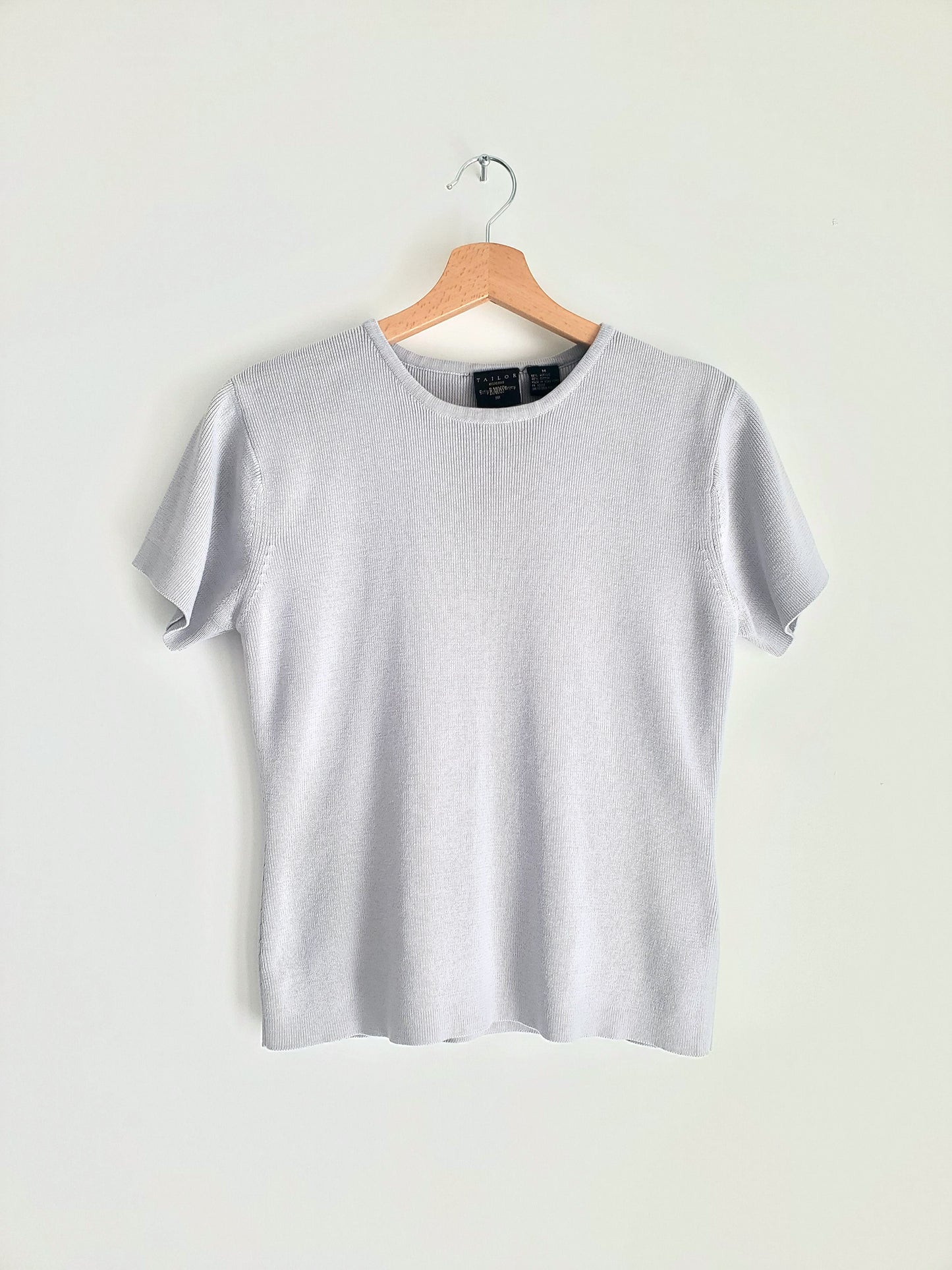Tailor B. Moss short sleeve knit top (1990s)