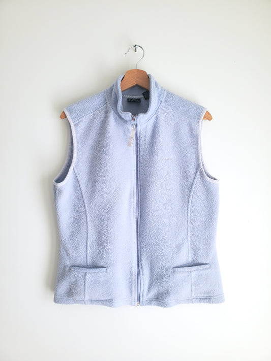 NY JEANS sleeveless fleece zip vest (1990s)