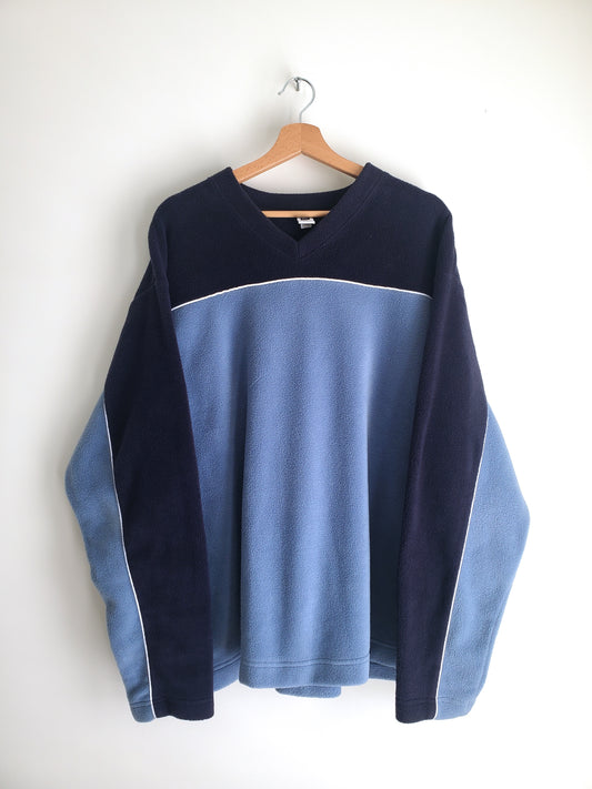 GAP colorblocked fleece pullover (2004)