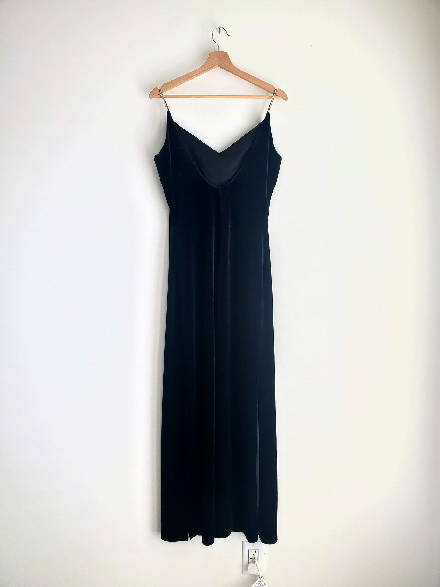 Dave & Johnny velvet evening gown (1990s)