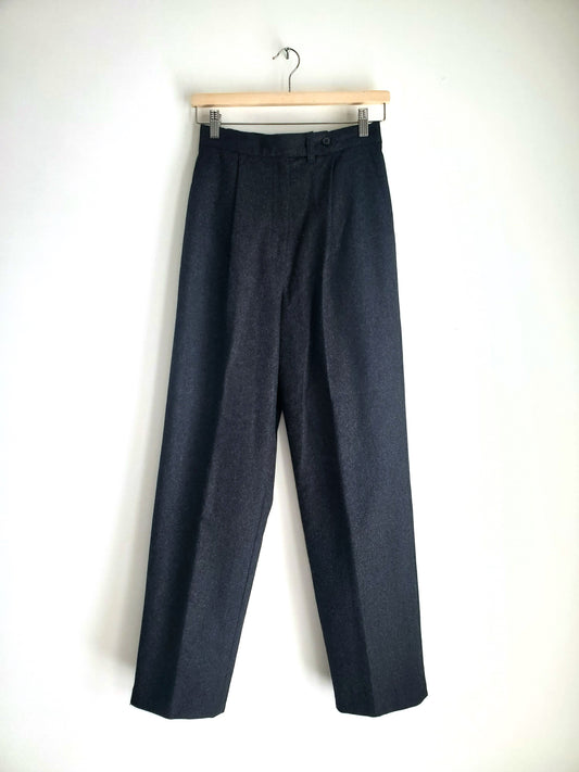 Bicé high-rise wool blend pleated trousers (1980s)