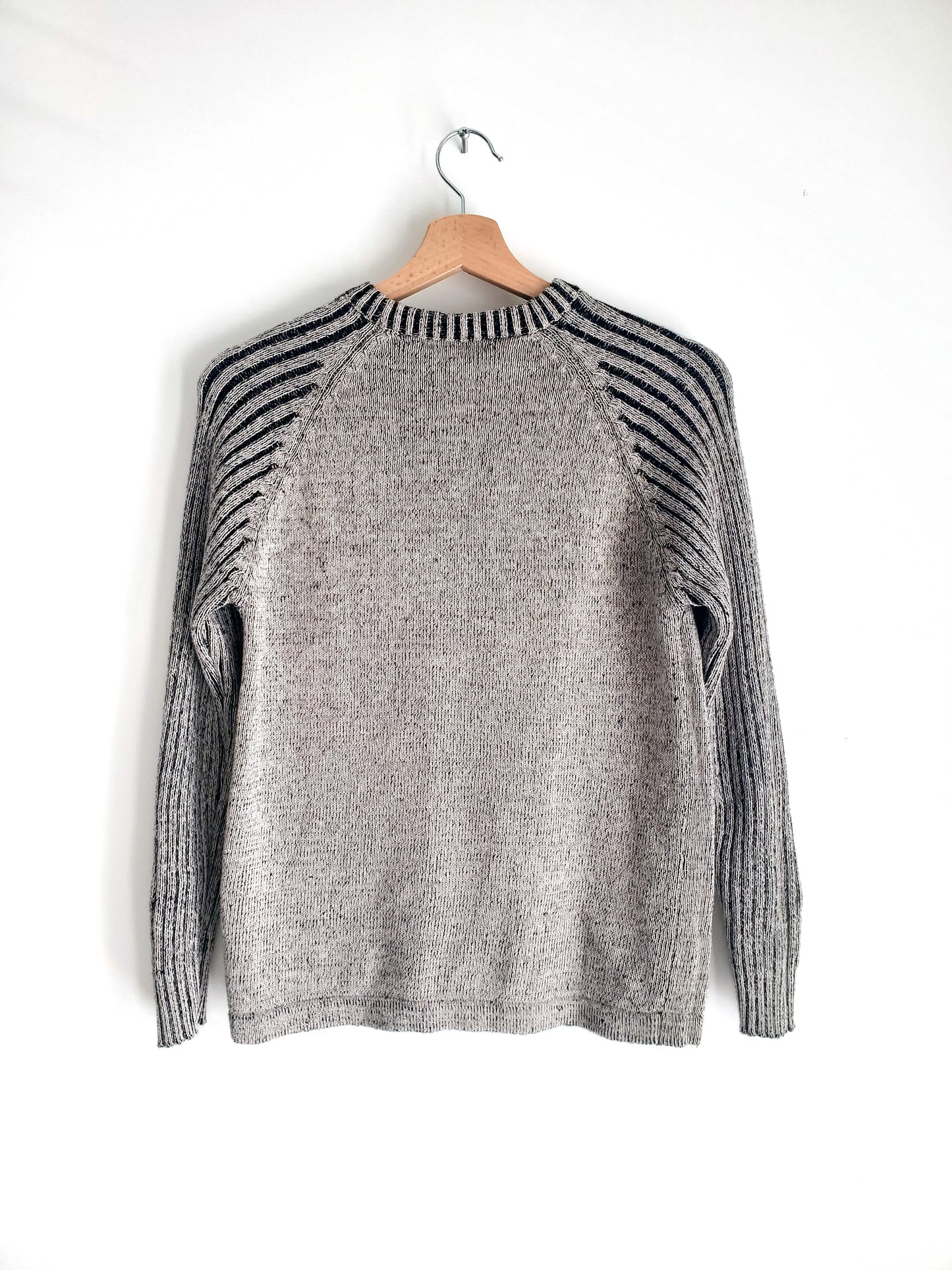 Faded Glory ribbed-sleeve raglan sweater (1990s)