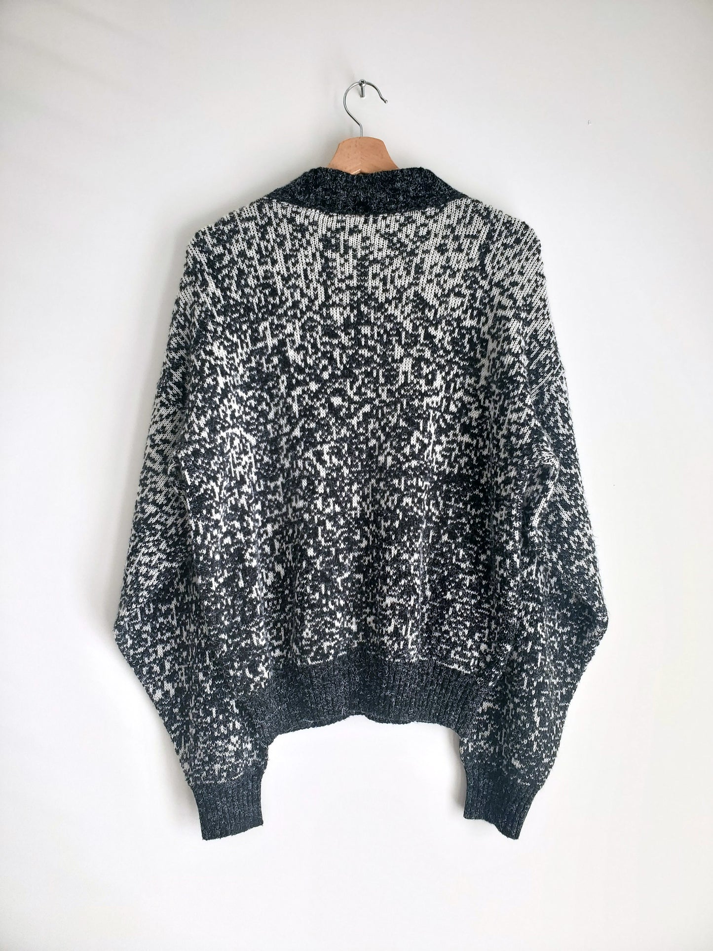 gradient knit mockneck sweater (1980s)