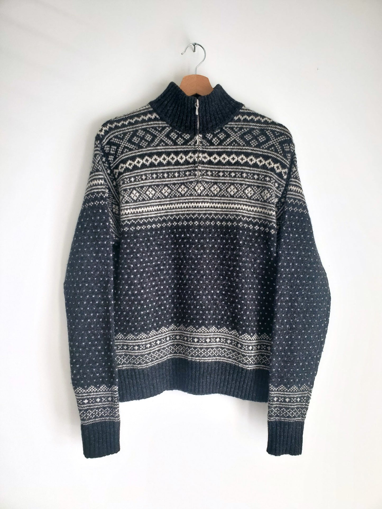 GAP fairisle quarter-zip sweater (2000)