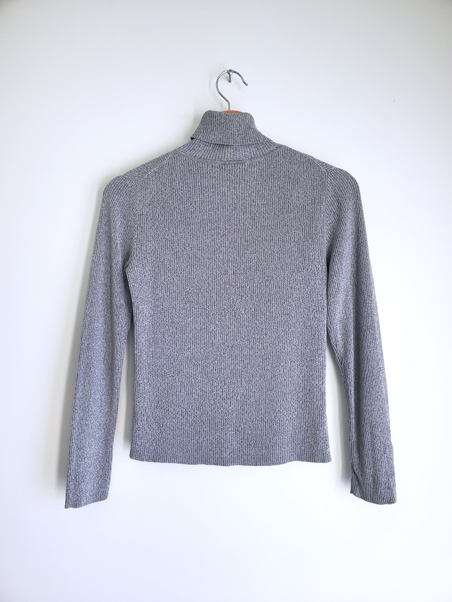 LOFT by Ann Taylor rib-knit silk turtleneck (2000s)
