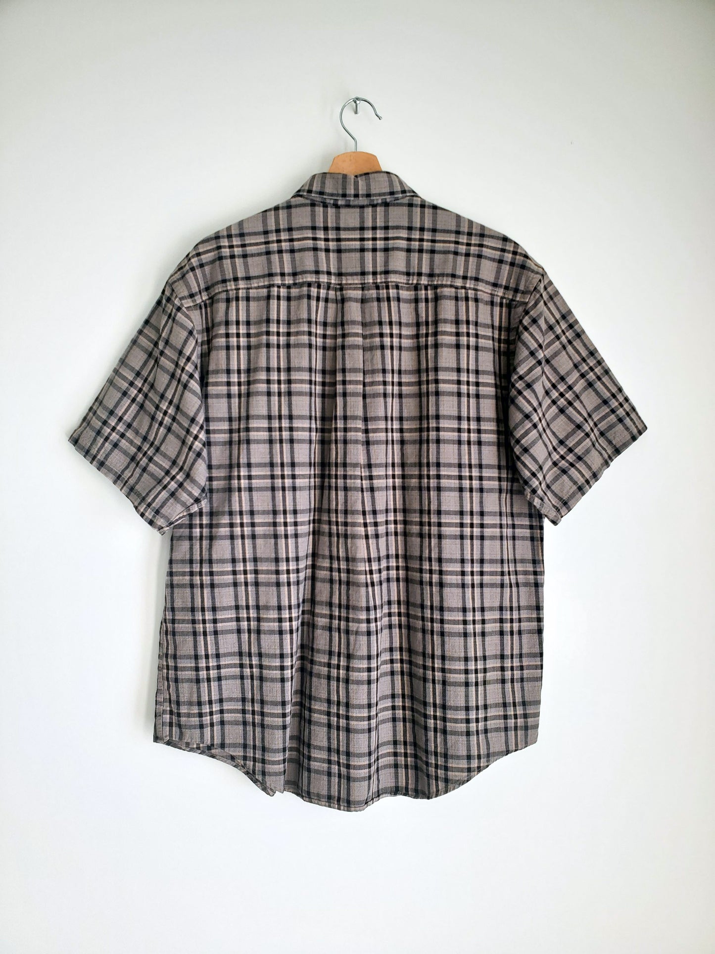 St. John's Bay short sleeve plaid shirt (1990s)