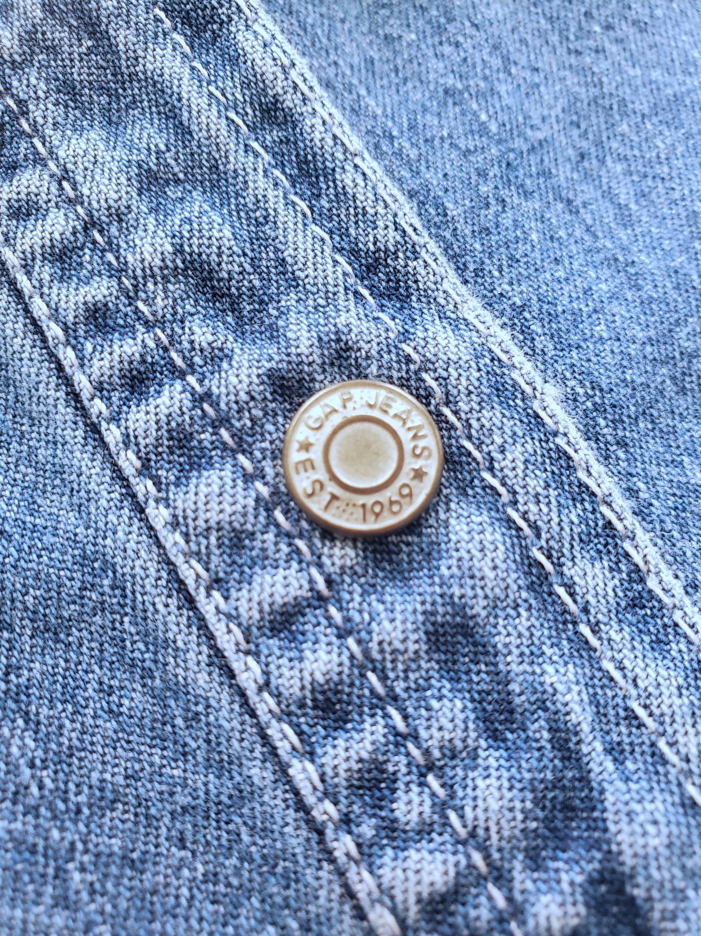 GAP short sleeve denim shirt (Y2K)