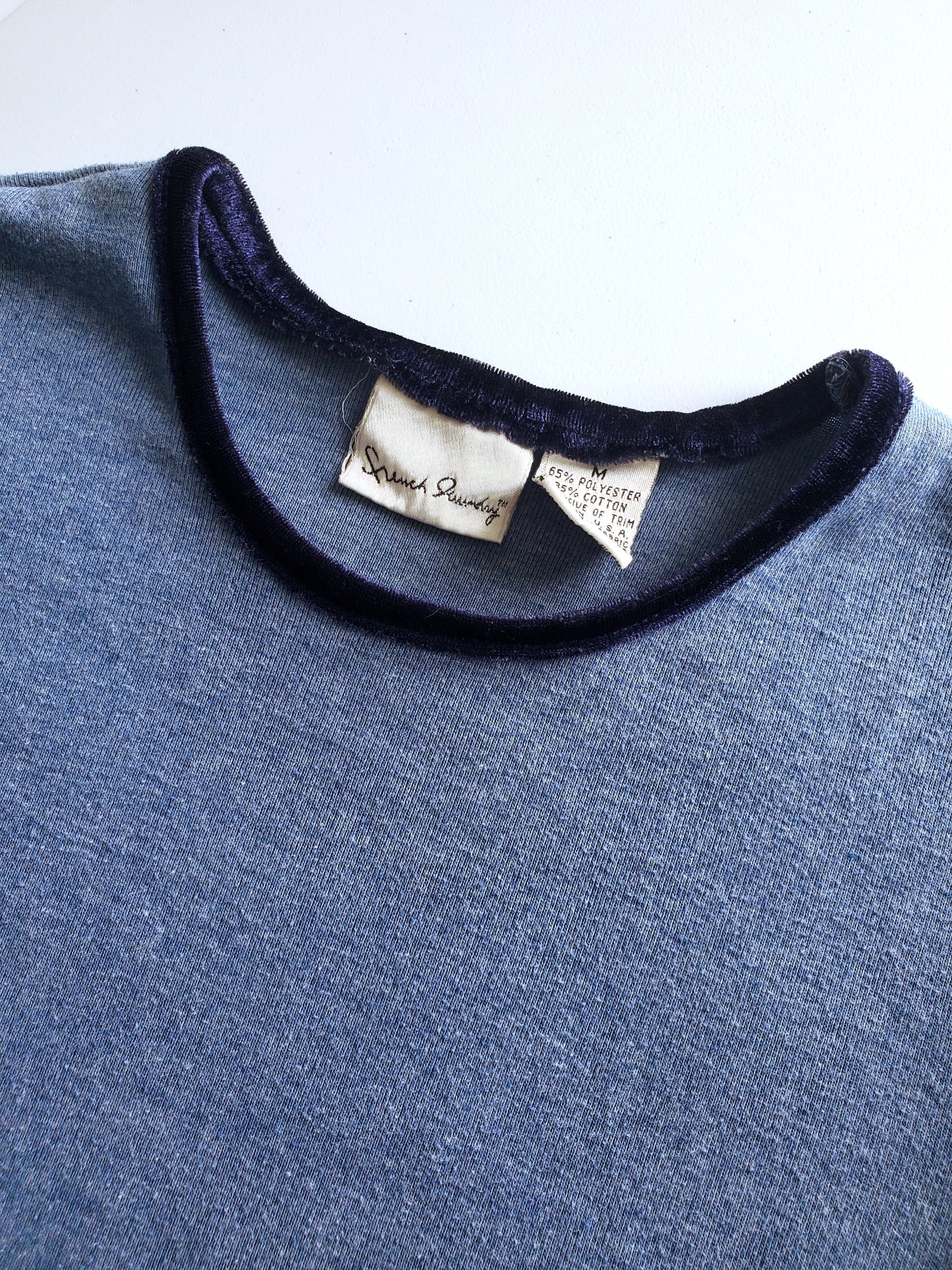 French Laundry contrast collar tee (1990s)