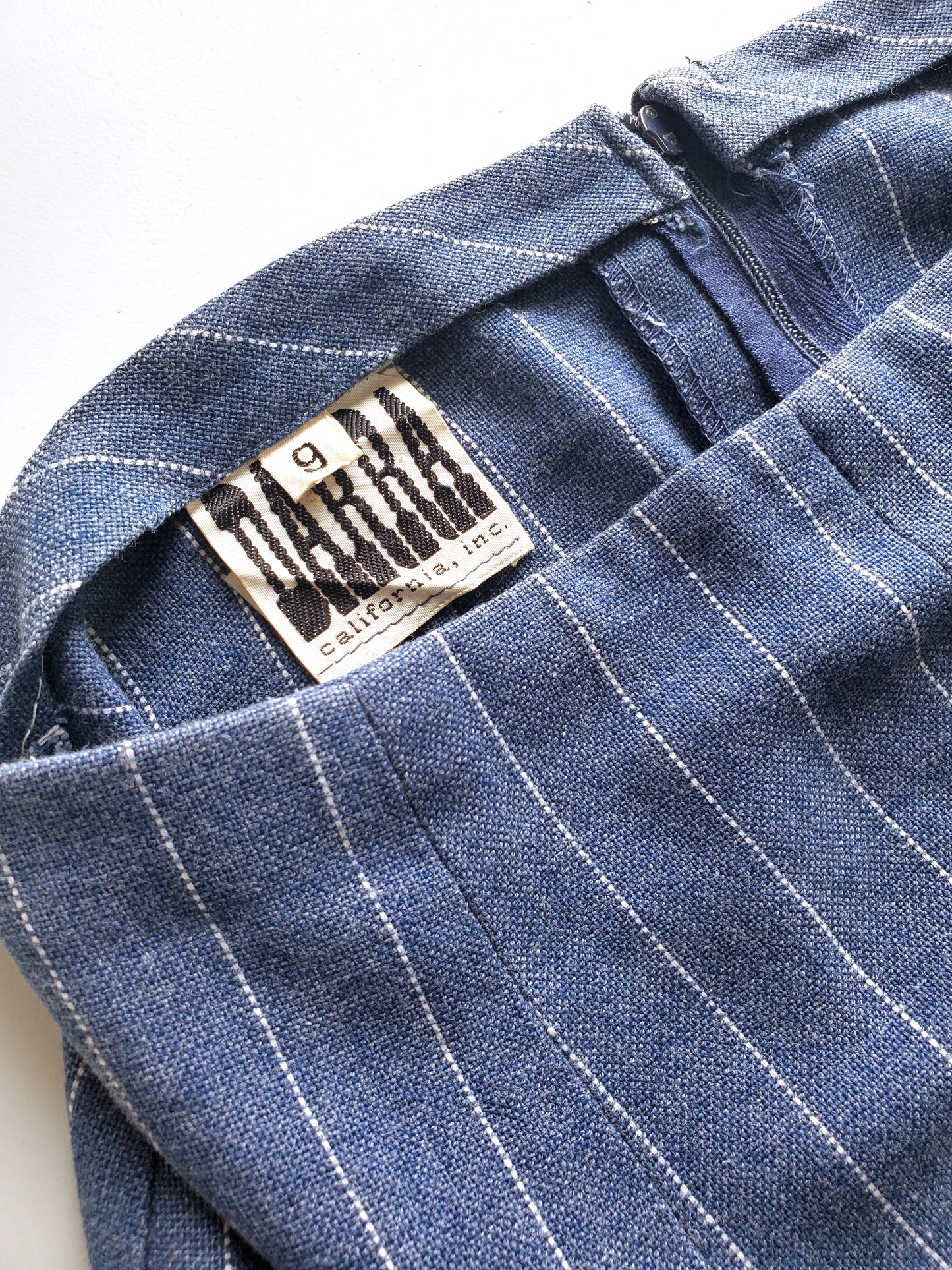 DARRA California pinstripe skirt (1960s)