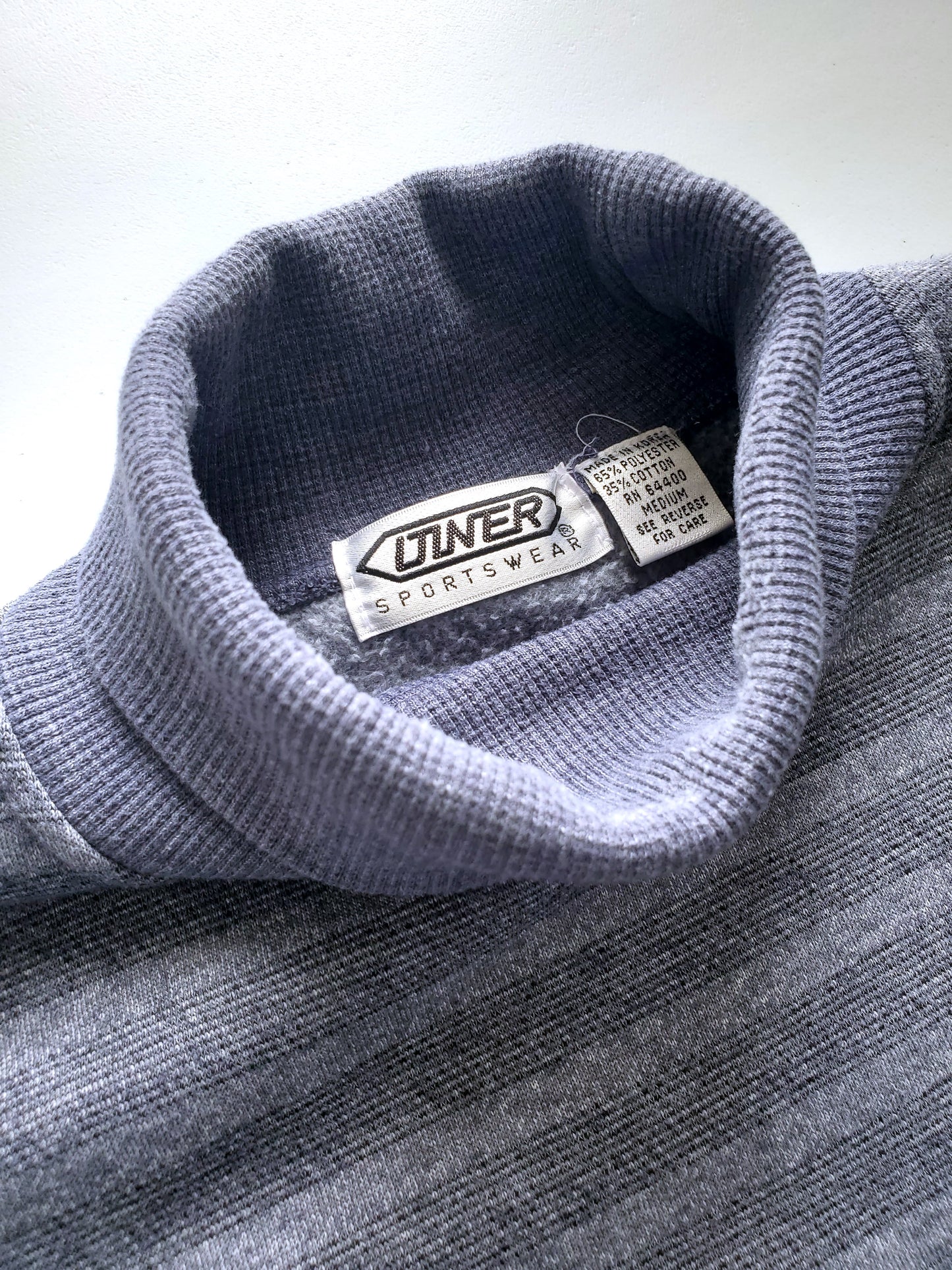 DINER striped turtleneck sweatshirt (1980s)