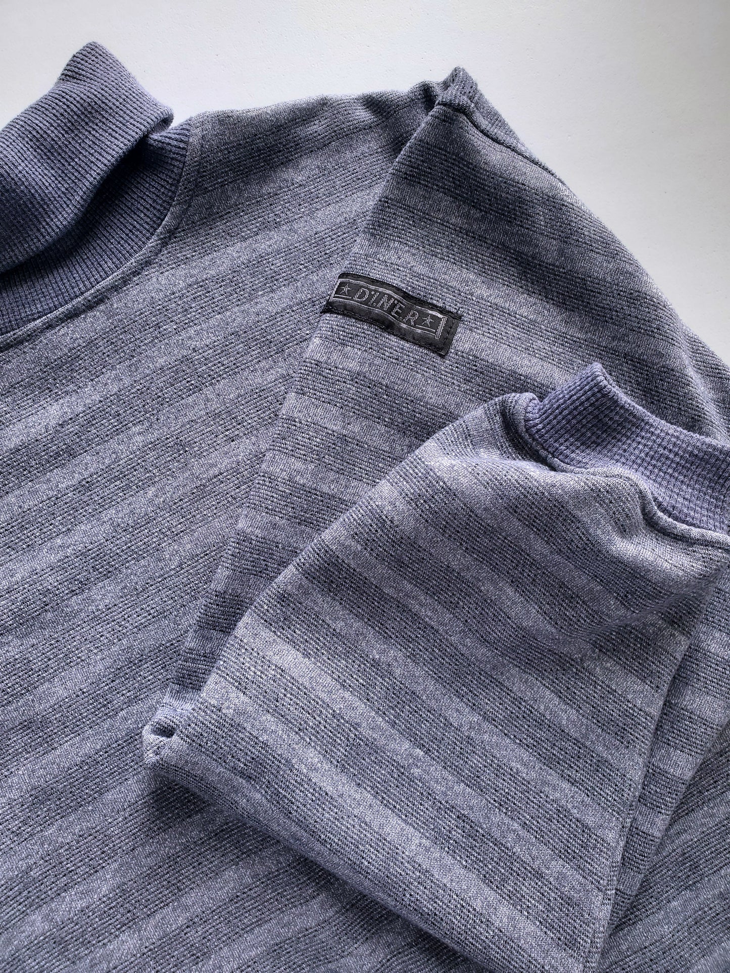 DINER striped turtleneck sweatshirt (1980s)