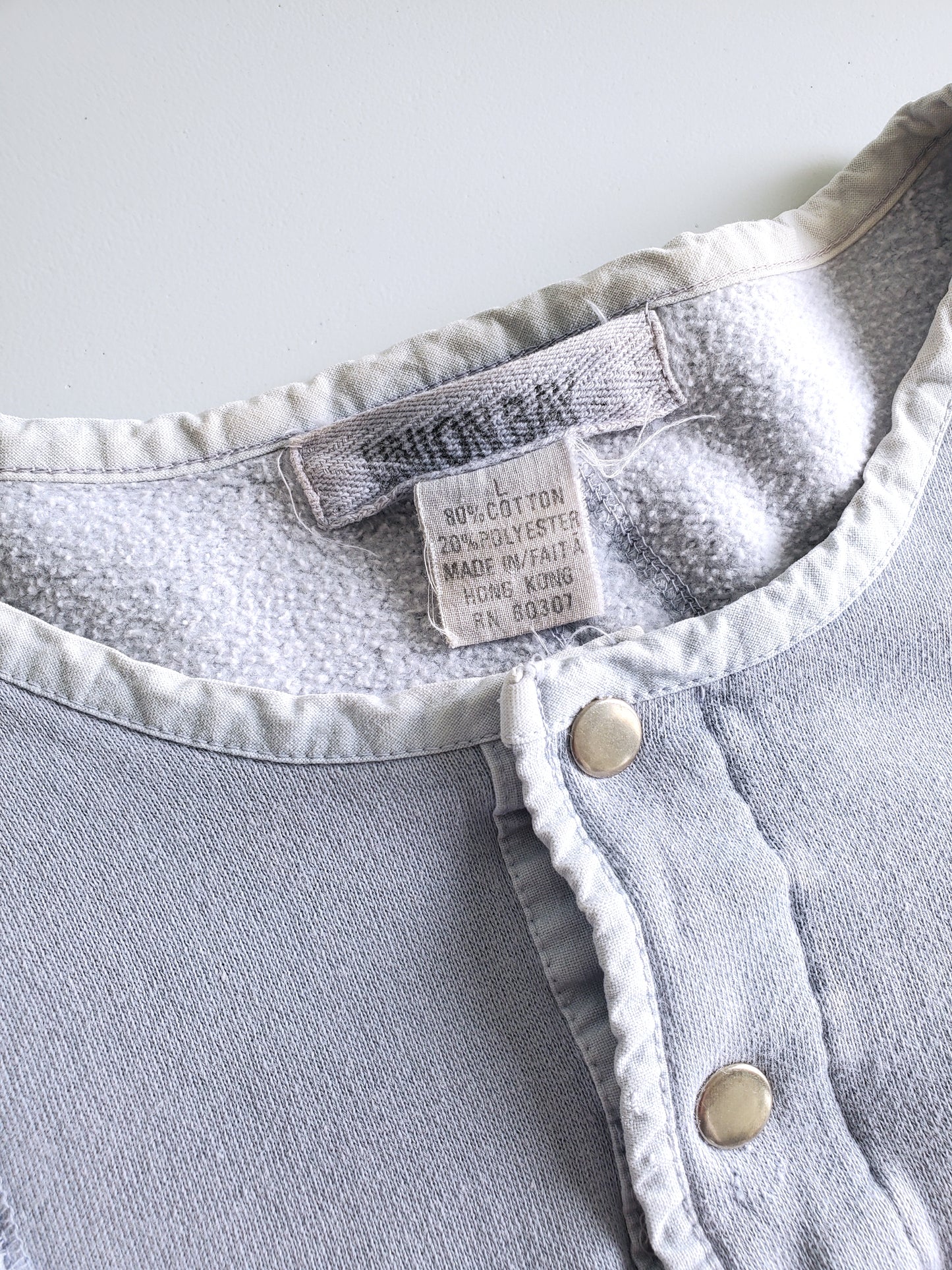 Unionbay mixed media pullover (1980s)