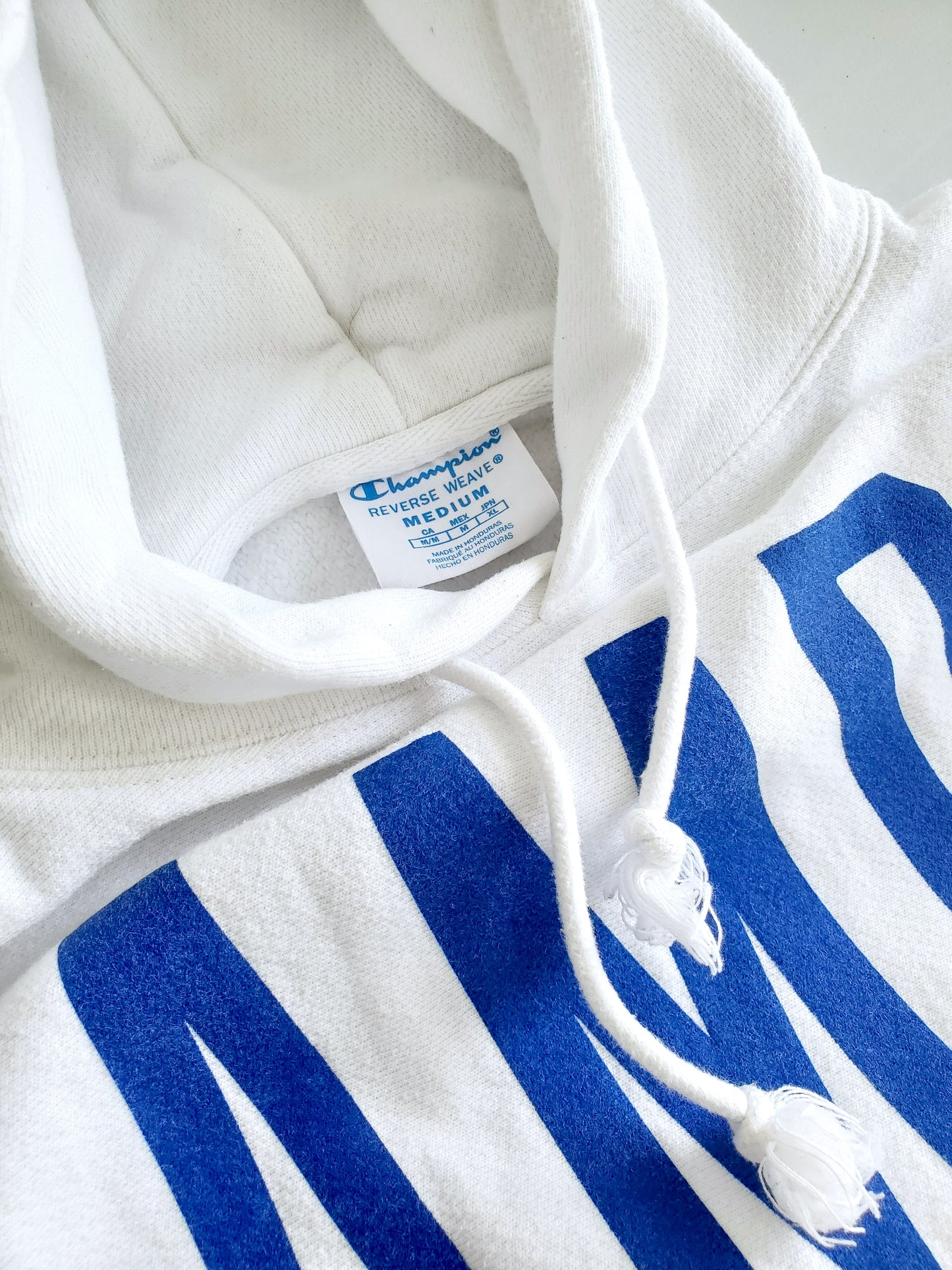 Champion reverse weave spellout hoodie (2010s)