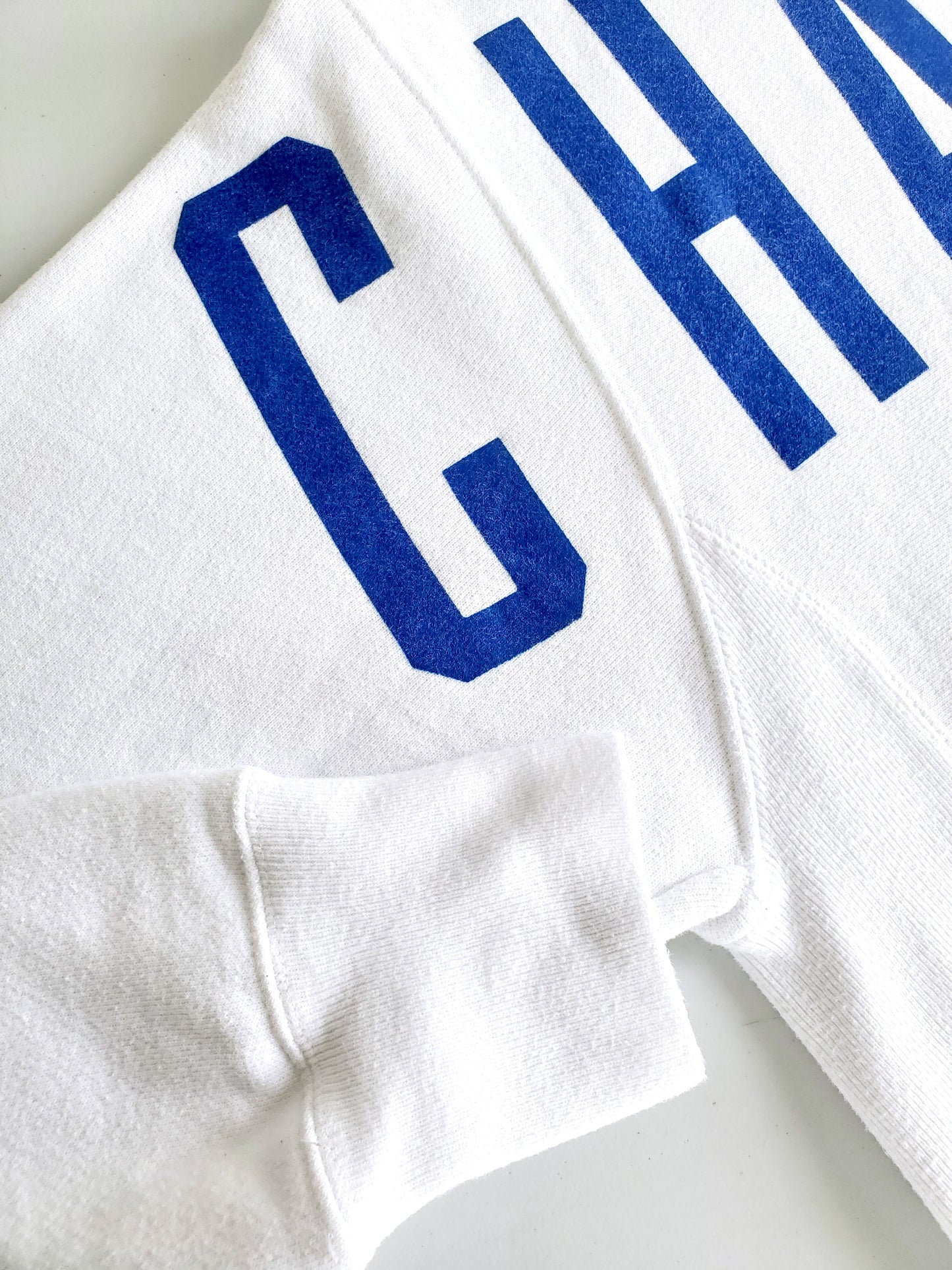 Champion reverse weave spellout hoodie (2010s)