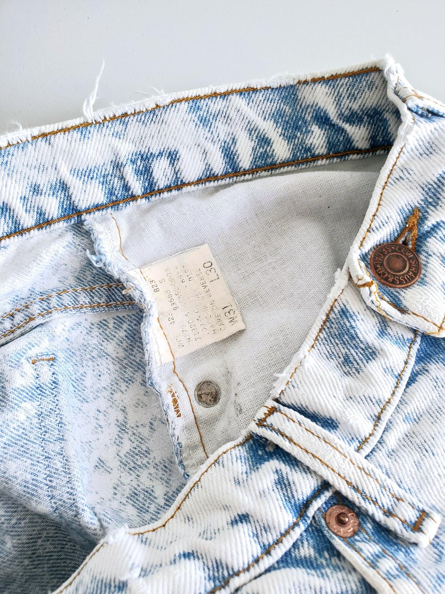 Levi's Orange Tab acid wash jeans (1992)