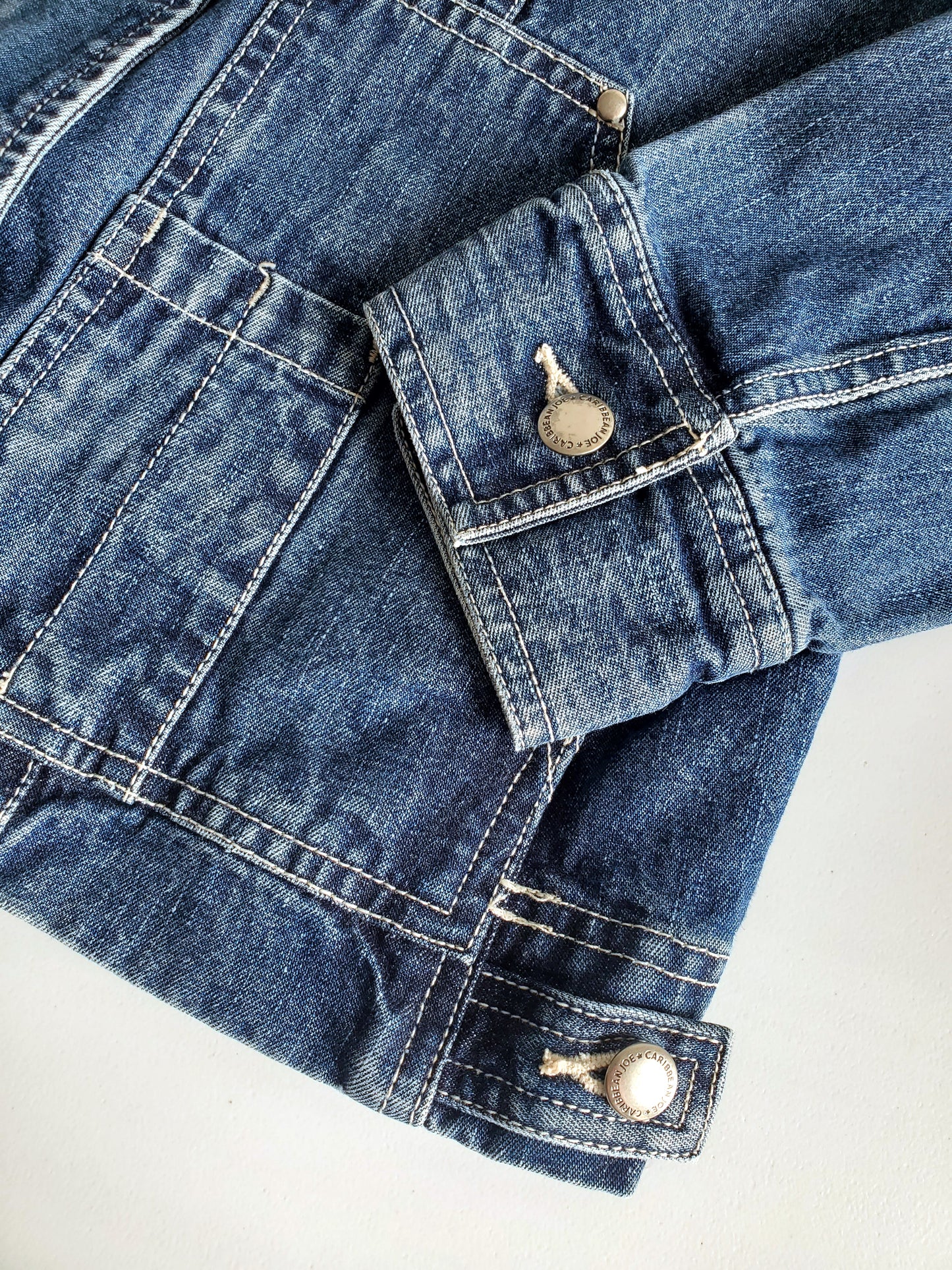 Caribbean Joe denim utility trucker (1990s)