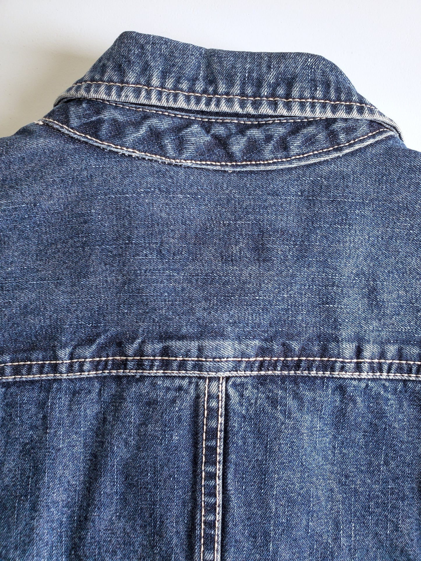 Caribbean Joe denim utility trucker (1990s)