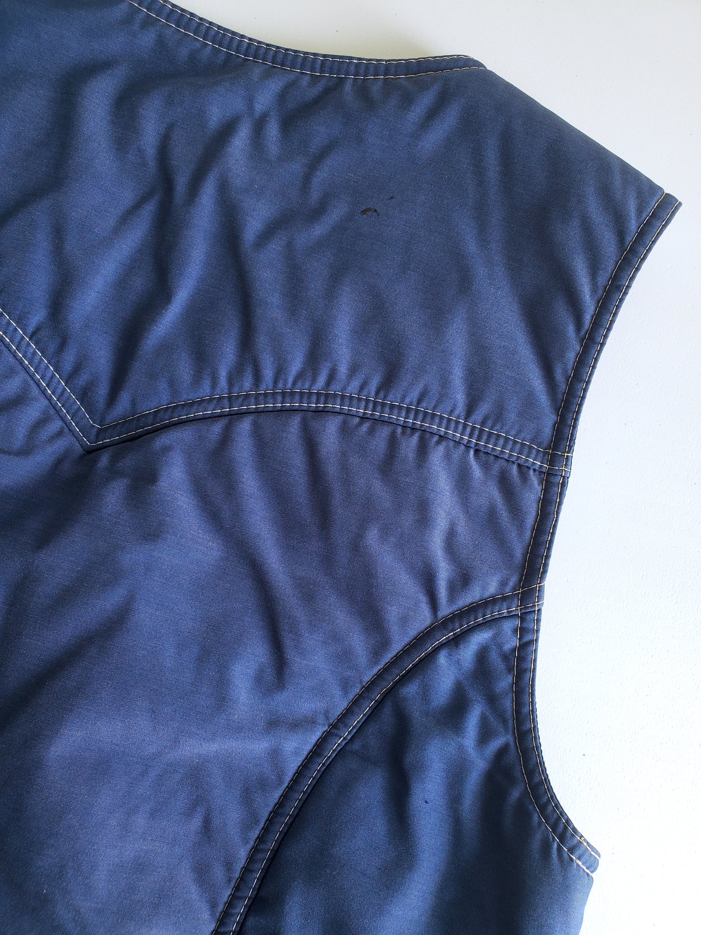 Saska Skiwear snap-front vest (1970s)