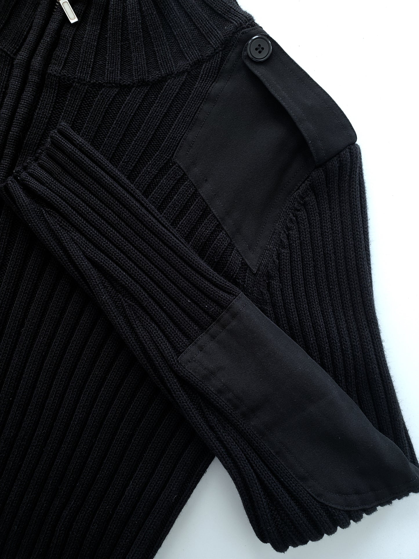I.N.C. full-zip ribbed sweater (Y2K)