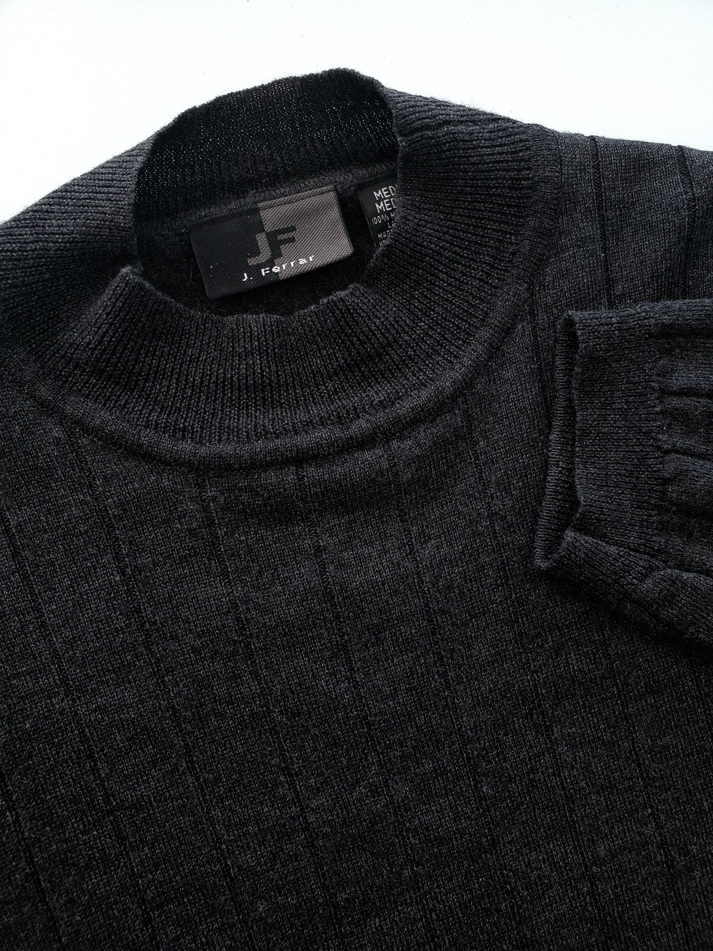 J. Ferrar merino wool mockneck sweater (1990s)
