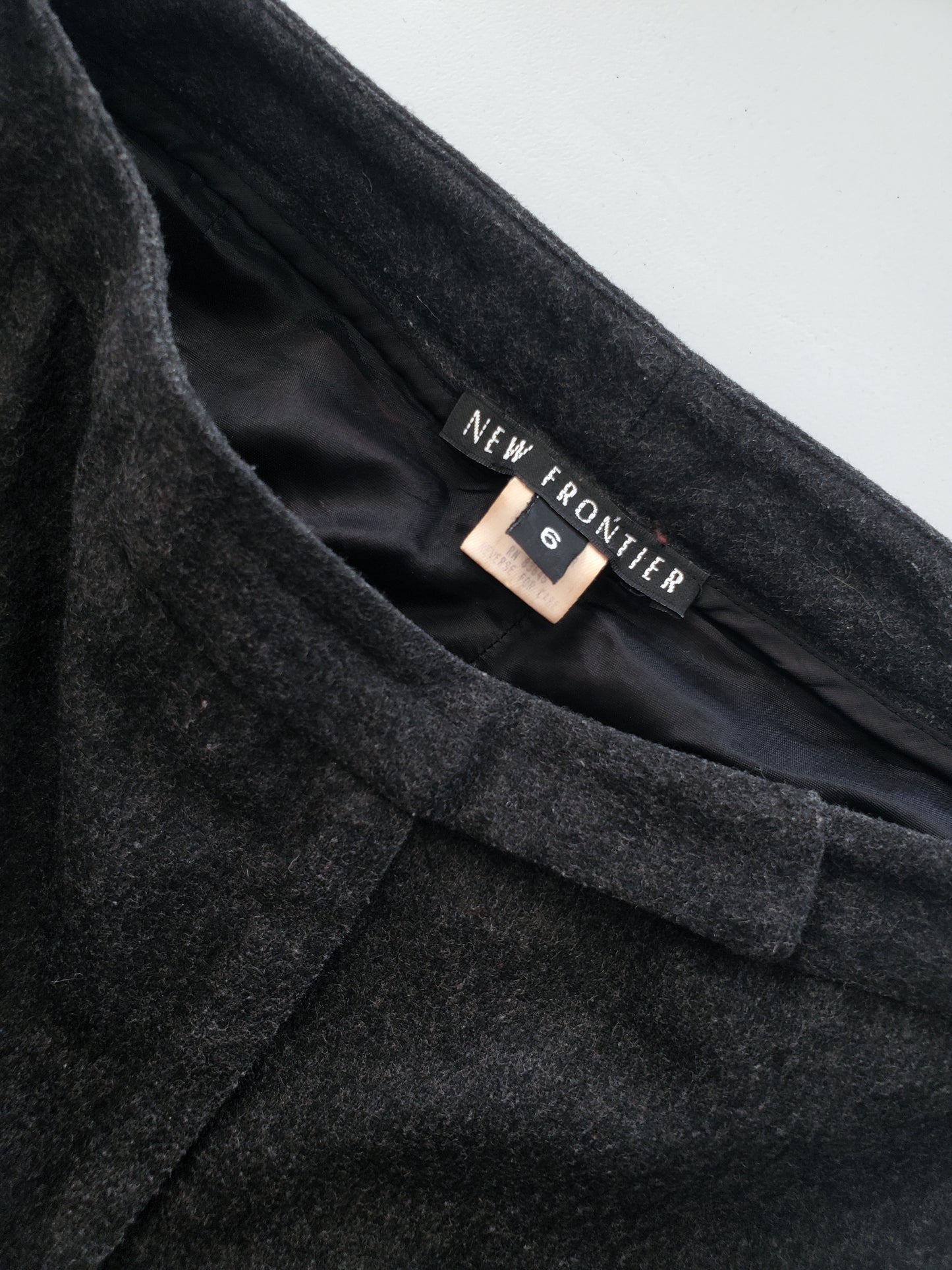 New Frontier flat-front woold blend trousers