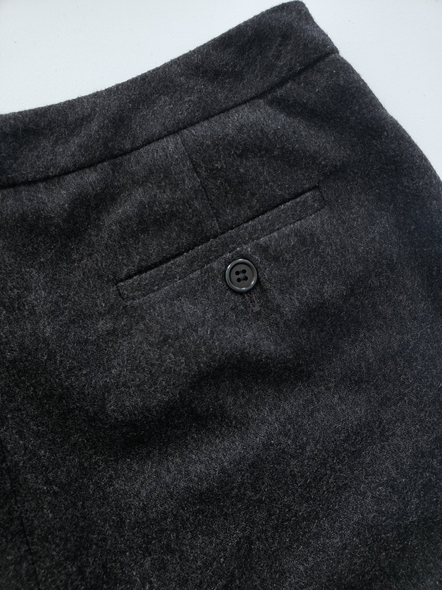 New Frontier flat-front woold blend trousers