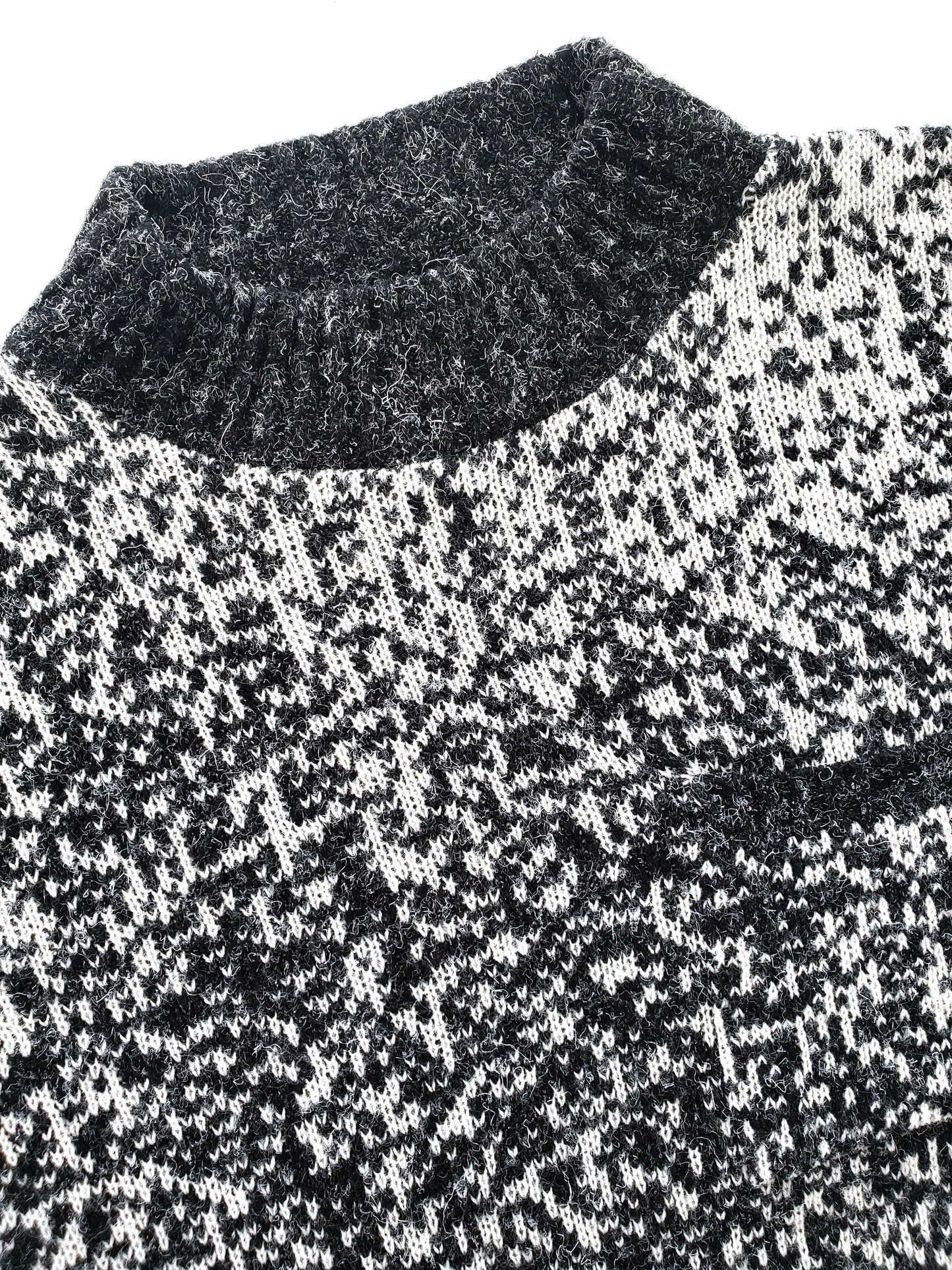 gradient knit mockneck sweater (1980s)