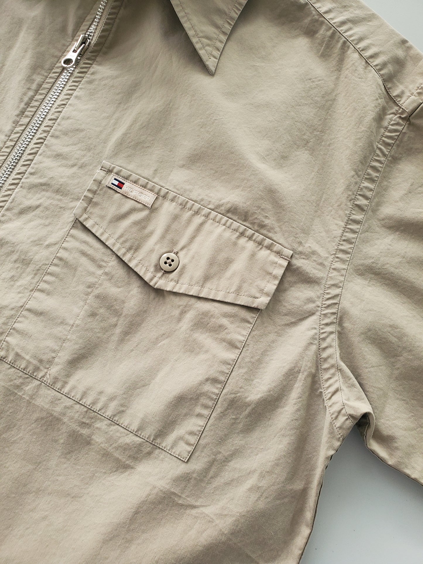 Tommy Hilfiger zip-front utility shirt (1999)