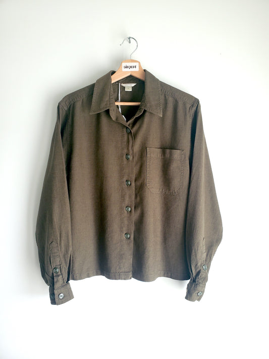 Christopher & Banks linen-blend shirt (Y2K)