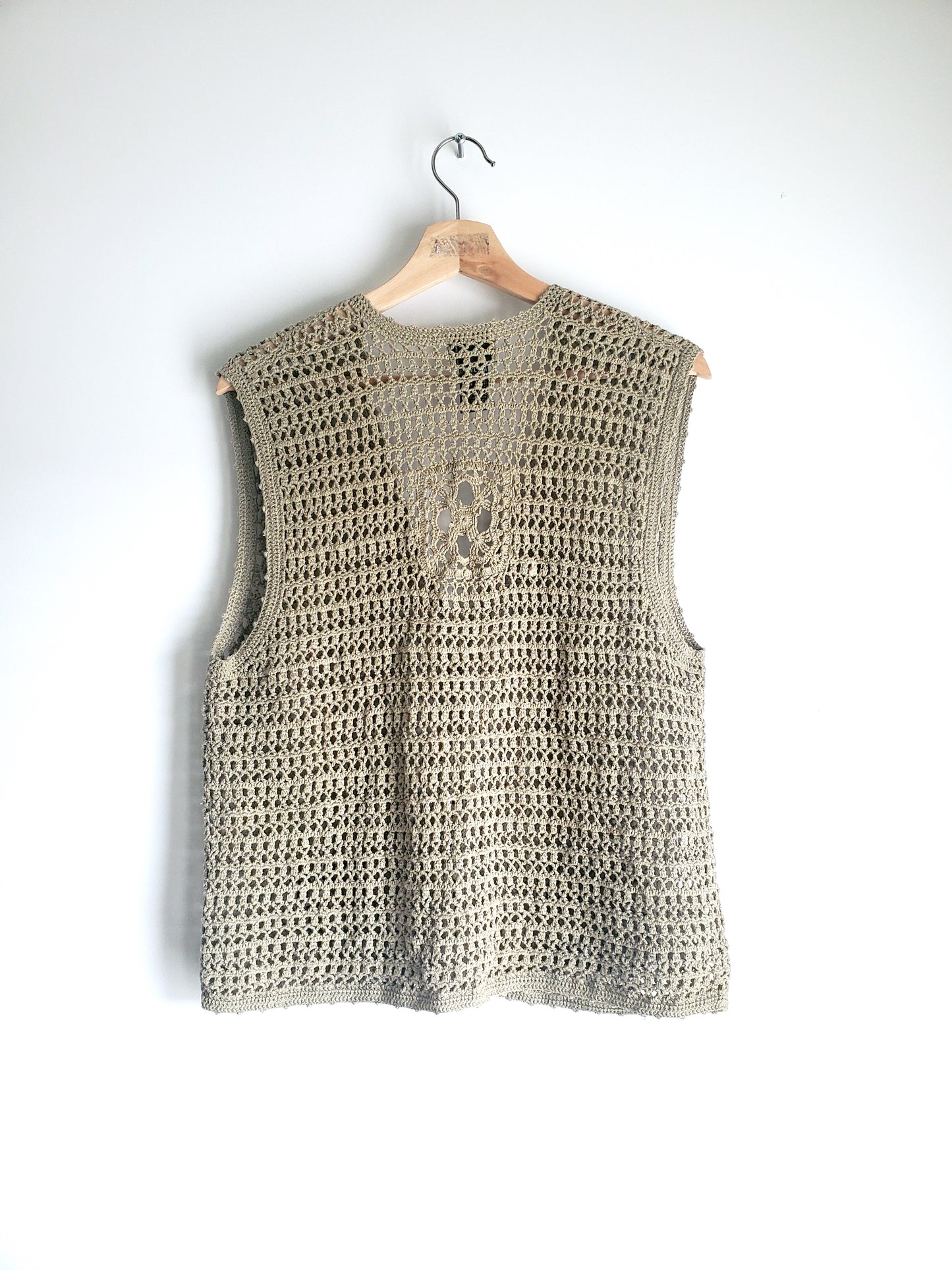 Country Classics crochet sweater vest (1990s)