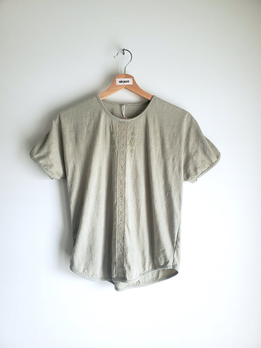 KNIT-WEAR dolman short sleeve tee