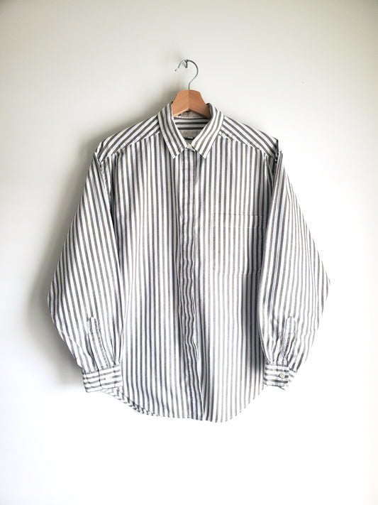 John Henry striped cotton shirt (1980s)