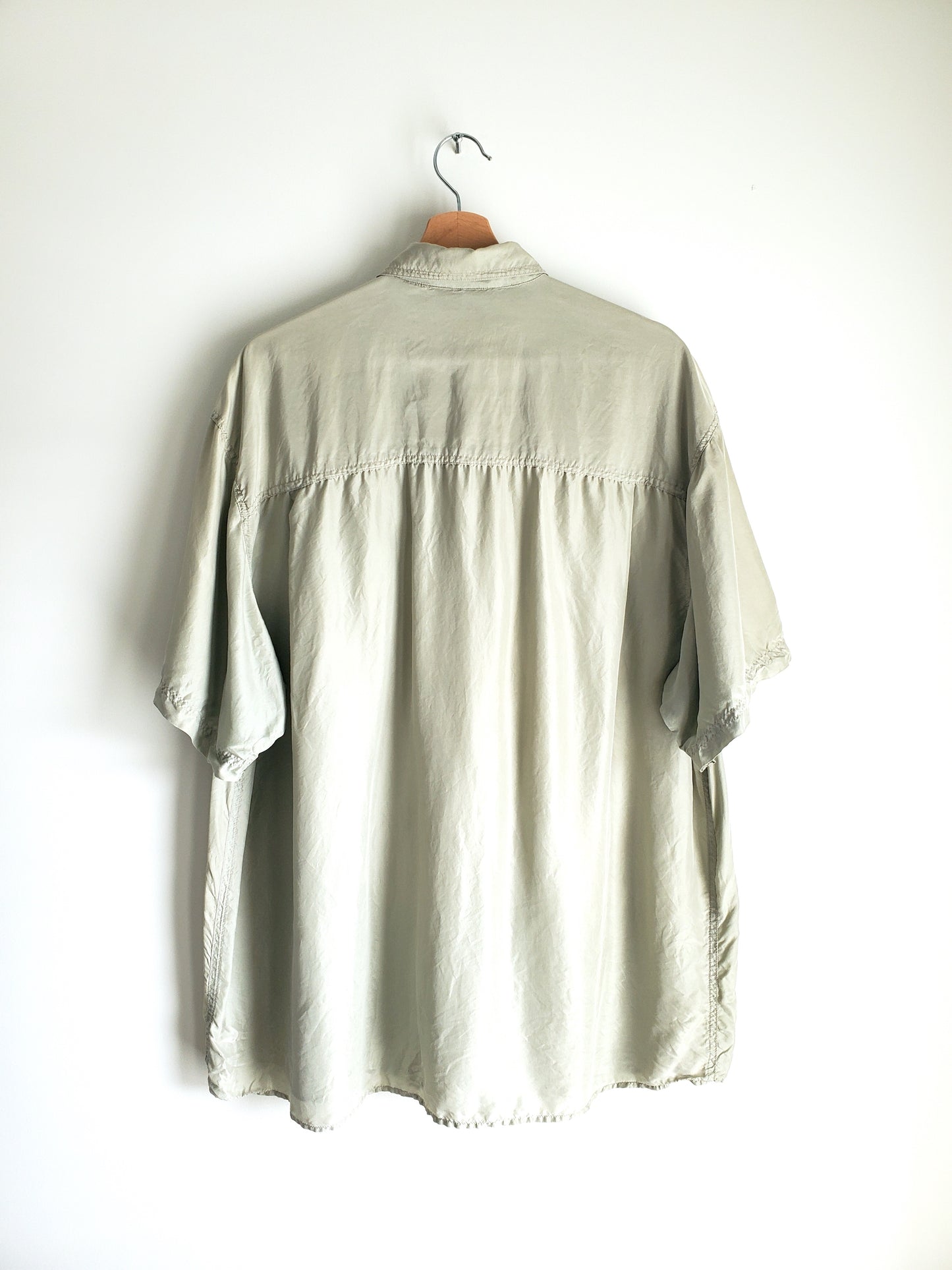 THUMS UP 100% silk short sleeve shirt (80s/90s)