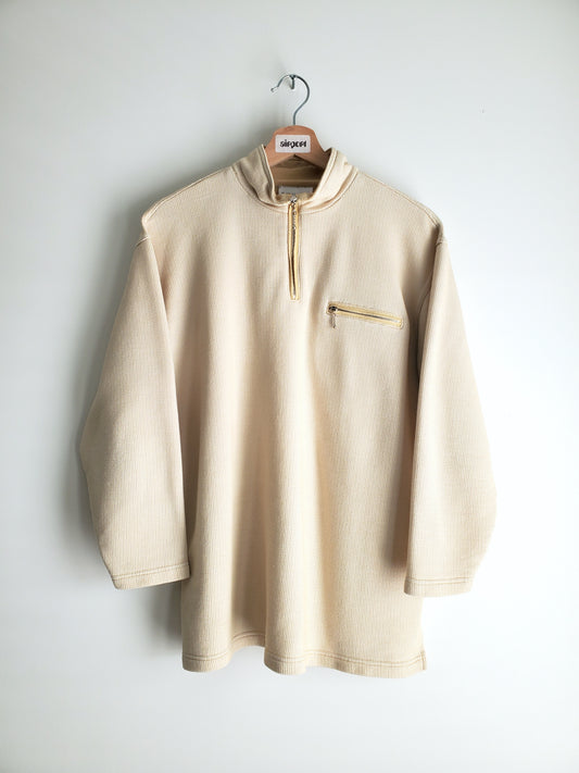 NY & Co. mockneck quarter-zip pullover (1990s)