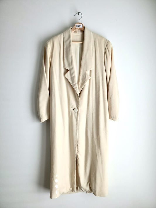 Vintage 100% silk dress coat
