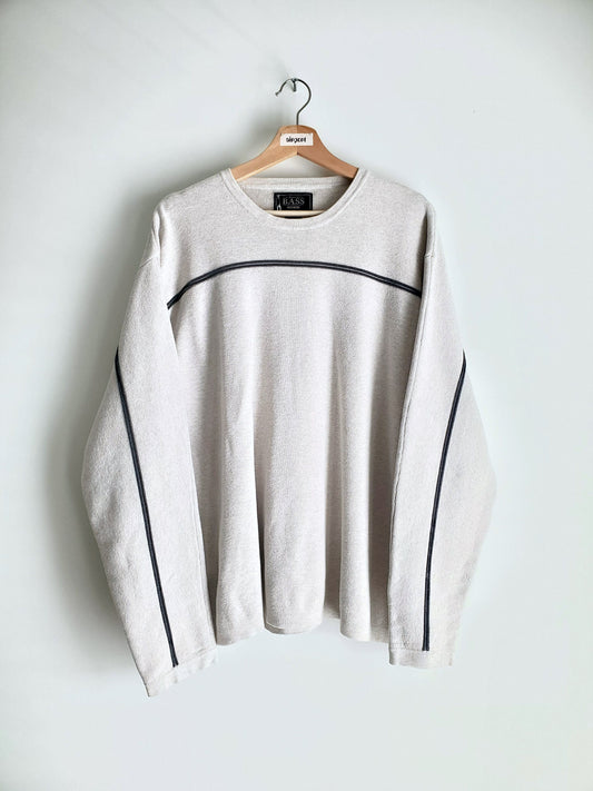 G.H. Bass & Co. compact knit crewneck sweater (1990s)