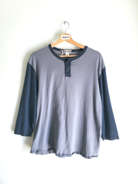 GAP cotton three-quarter sleeve henley (2002)